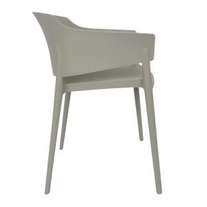 Bolero Lorenzo Cafe Chairs Medium Grey (Pack of 2)
