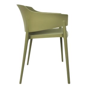 Bolero Lorenzo Cafe Chairs Green Tea (Pack of 2)