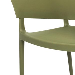 Bolero Lorenzo Cafe Chairs Green Tea (Pack of 2)