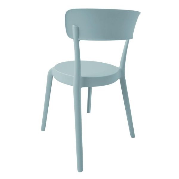 Bolero Mila Café Chairs Icy Blue (Pack of 2)
