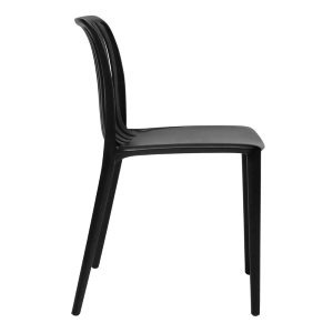 Bolero Verona Café Chairs Black (Pack of 2)