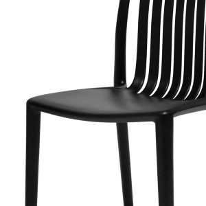Bolero Verona Café Chairs Black (Pack of 2)
