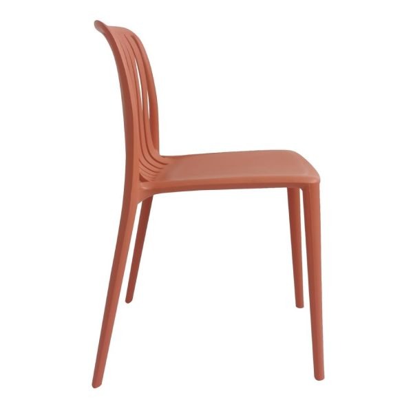 Bolero Verona Café Chairs Mild Orange (Pack of 2)