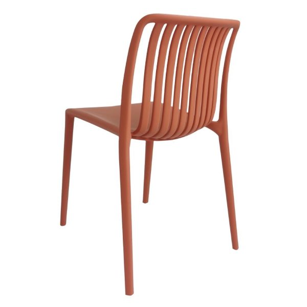 Bolero Verona Café Chairs Mild Orange (Pack of 2)