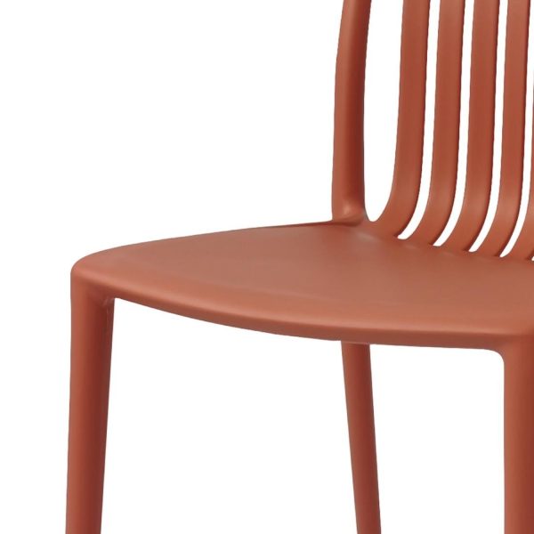 Bolero Verona Café Chairs Mild Orange (Pack of 2)