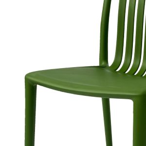 Bolero Verona Café Chairs Forest Green (Pack of 2)