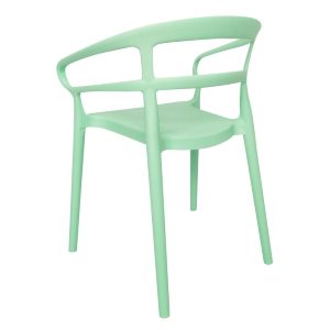 Bolero Mateo Café Chairs Mint Green (Pack of 2)