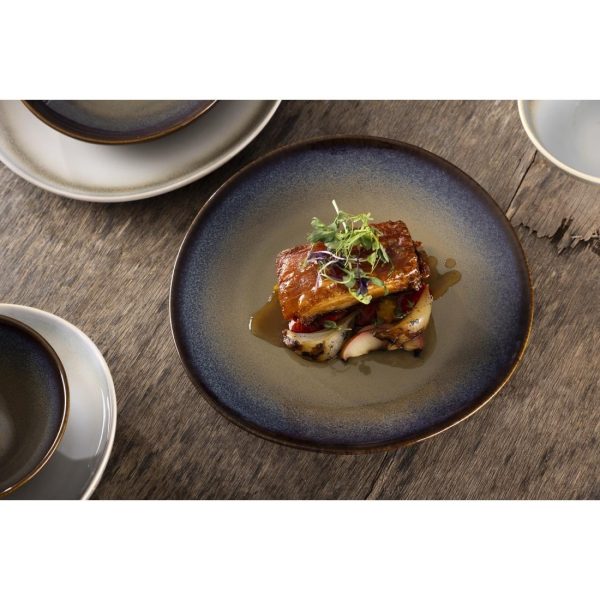 Olympia Birch Aubergine Coupe Plates 270mm (Pack of 6)