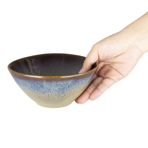 Olympia Birch Aubergine Deep Bowl 460ml (Pack of 6)