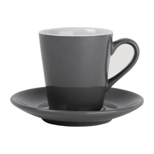Olympia Cafe Charcoal Saucer (Fits FF997) – 131mm 5 3/10″ (Box 12)