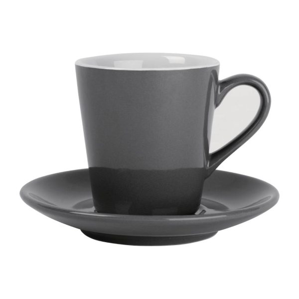 Olympia Cafe Charcoal Saucer (Fits FF997) – 131mm 5 3/10″ (Box 12)
