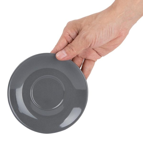 Olympia Cafe Charcoal Saucer (Fits FF997) – 131mm 5 3/10″ (Box 12)