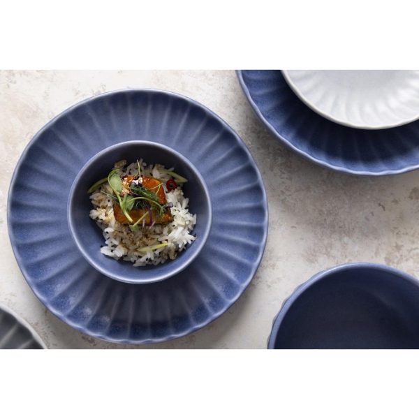 Olympia Corallite Deep Bowls Blue 105mm (Pack of 12)