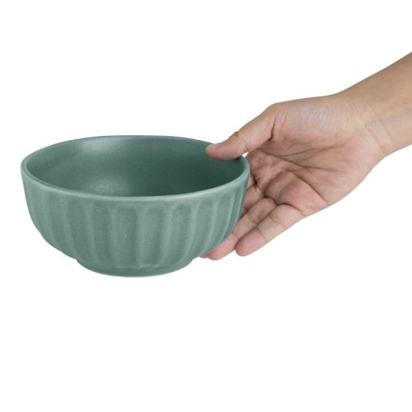 Olympia Corallite Deep Bowls Green 150mm (Pack of 6)