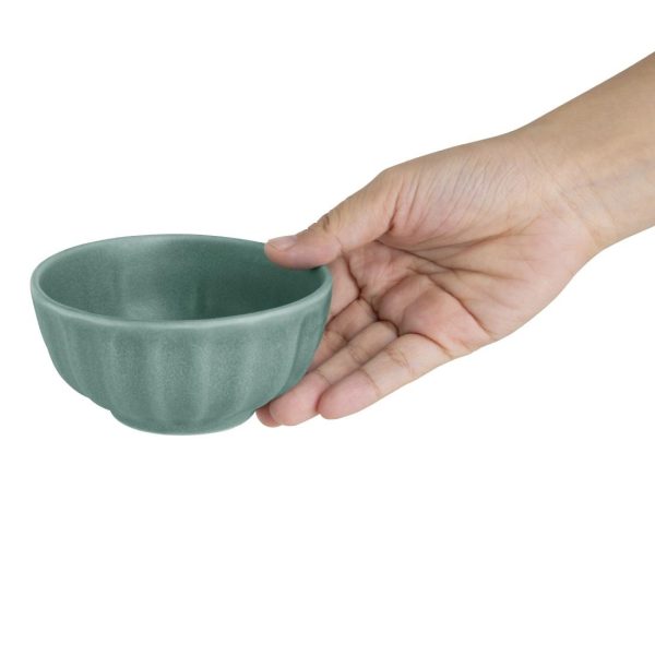 Olympia Corallite Deep Bowls Green 105mm (Pack of 12)