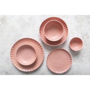 Olympia Corallite Coupe Bowls Peach 220mm (Pack of 6)