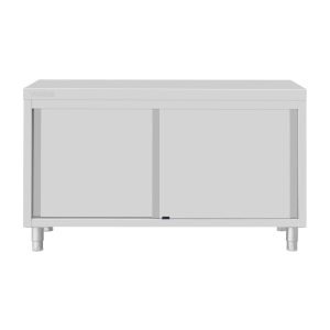 Vogue Standing Floor Cupboard Stainless Steel 900x1500x600mm