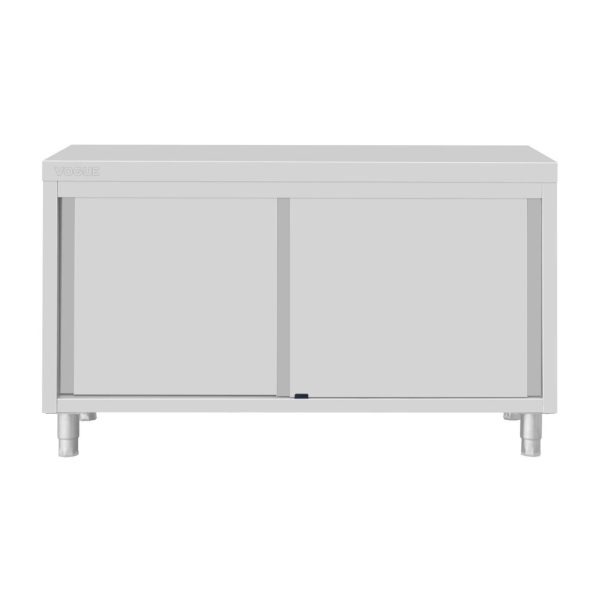 Vogue Standing Floor Cupboard Stainless Steel 900x1500x600mm