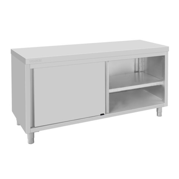 Vogue Standing Floor Cupboard Stainless Steel 900x1800x600mm