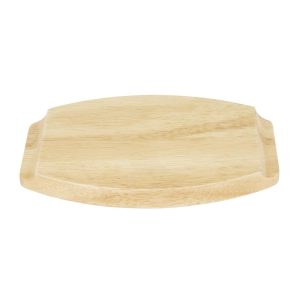 Olympia Hevea Board for Cast Iron Oval Eared Dish 230x135mm for FW818