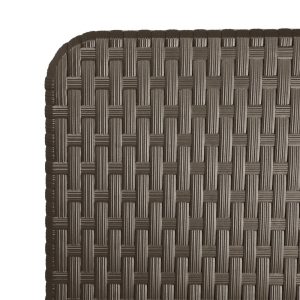 Bolero Rattan Rectangular Centre Folding Table Brown 6ft