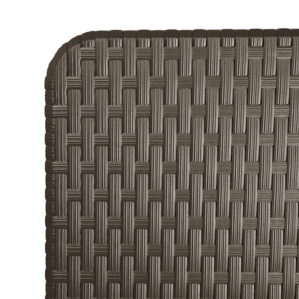 Bolero Rattan Rectangular Centre Folding Table Brown 6ft