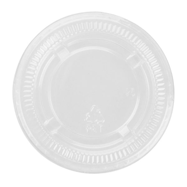 Fiesta Recyclable PET Lid for Portion Pots (Pack of 1000)