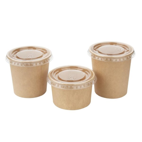 Fiesta Recyclable PET Lid for Portion Pots (Pack of 1000)