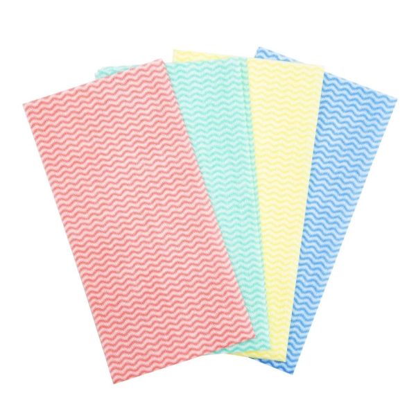 Jantex Non-Woven Cloths Red (Pack of 50)
