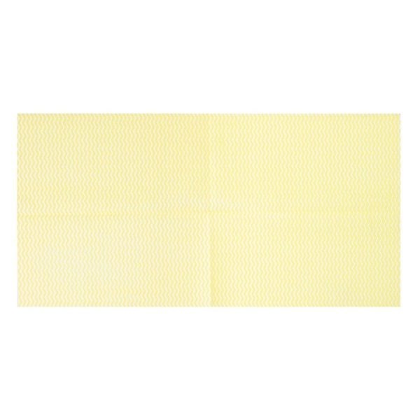 Jantex Non-Woven Cloths Yellow (Pack of 50)