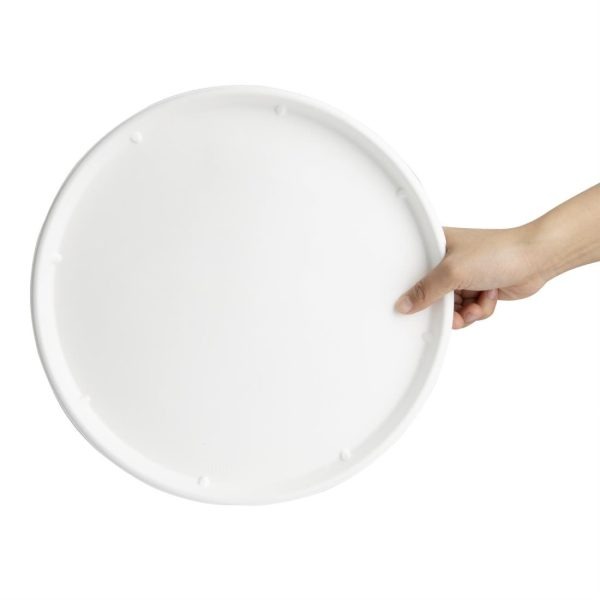 Fiesta Compostable Bagasse Round Plates 304mm (Pack of 50)