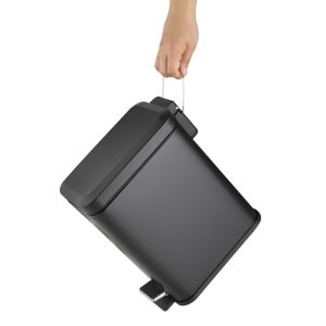 Jantex Slim Washroom Bin Black 5Ltr