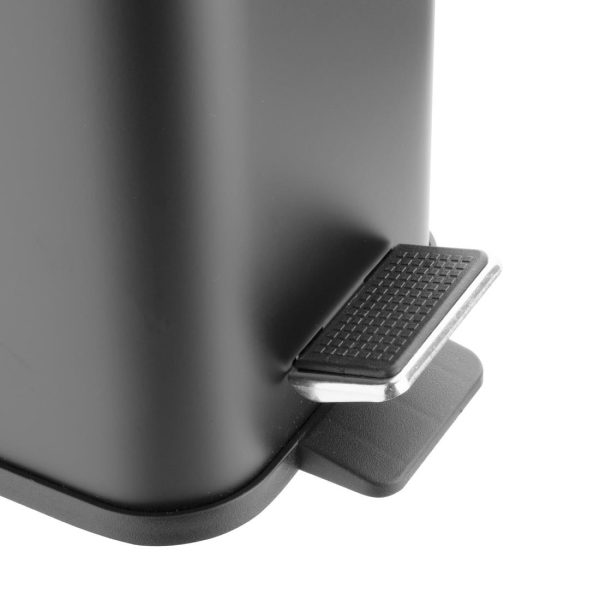 Jantex Slim Washroom Bin Black 5Ltr
