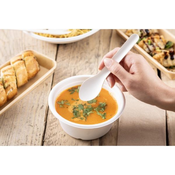 Fiesta Compostable Paper Spoons 150mm (Pack of 100)
