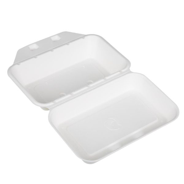 Fiesta Compostable Bagasse Food Containers 9×6″ (Pack of 200)