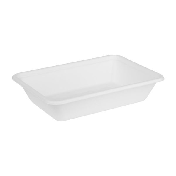 Fiesta Compostable Bagasse Food Container Bases 500ml (Pack of 100)