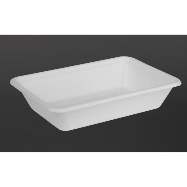 Fiesta Compostable Bagasse Food Container Bases 500ml (Pack of 100)