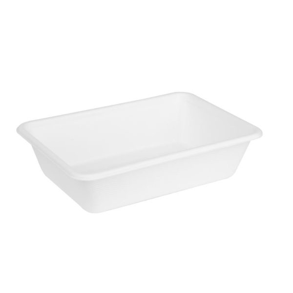 Fiesta Compostable Bagasse Food Container Bases 650ml (Pack of 100)