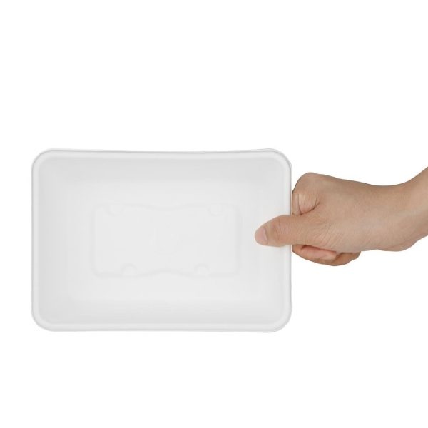 Fiesta Compostable Bagasse Food Container Bases 650ml (Pack of 100)