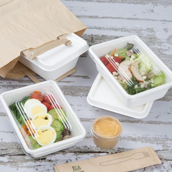 Fiesta Compostable Bagasse Food Container Bases 1000ml (Pack of 100)