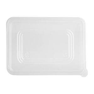 Fiesta Recyclable PET Lids for Bagasse Container Bases (Pack of 100)