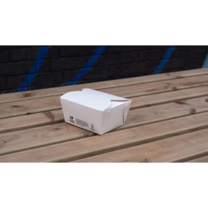 Notpla Small Takeaway Boxes White 800ml (Pack of 500)