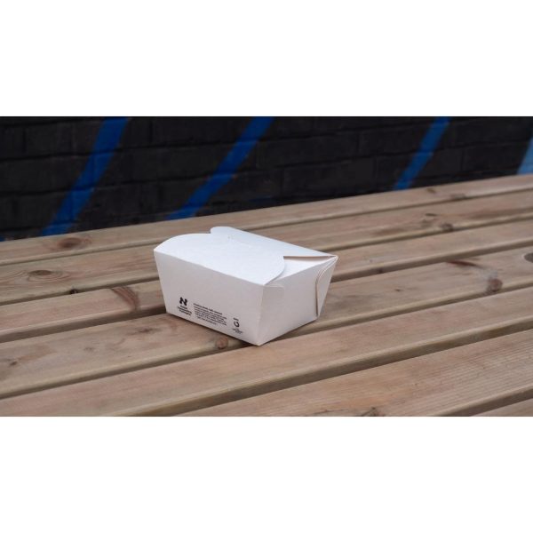Notpla Small Takeaway Boxes White 800ml (Pack of 500)