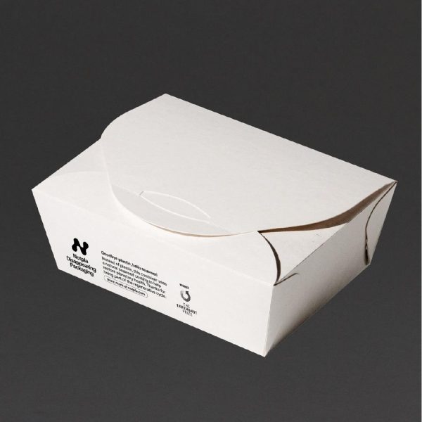 Notpla Medium Takeaway Boxes 1200ml – White (Pack of 250)