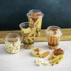 Vegware Combo Lid for Cold Cups and Bella Pots 96-Series (Pack of 1000)