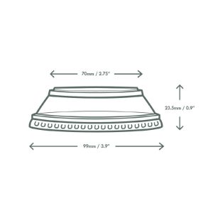 Vegware Combo Lid for Cold Cups and Bella Pots 96-Series (Pack of 1000)