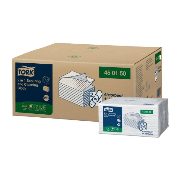 Tork 2in1 Scouring and Cleaning Cloths (Pack of 360)