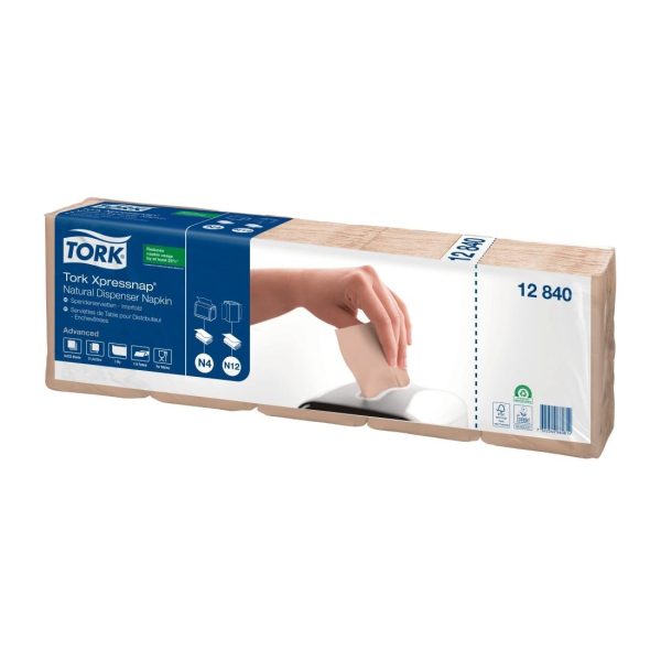 Tork Xpressnap Natural Dispenser Napkin 1Ply (Pack of 9000)