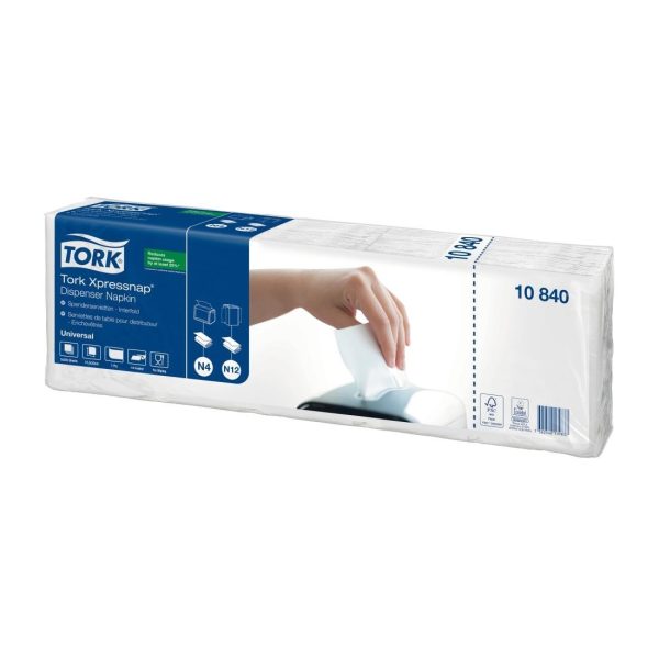 Tork Xpressnap White Dispenser Napkin 1Ply (Pack of 9000)