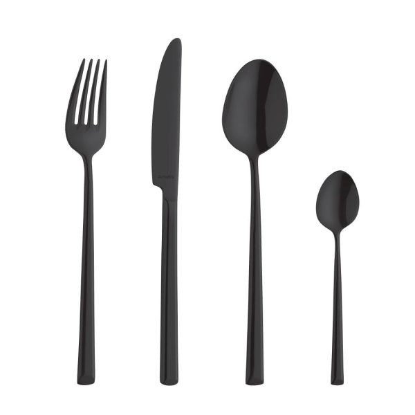 Amefa Metropole Black Dessert Spoons (Pack of 12)